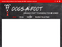 Tablet Screenshot of dogs-a-foot.com